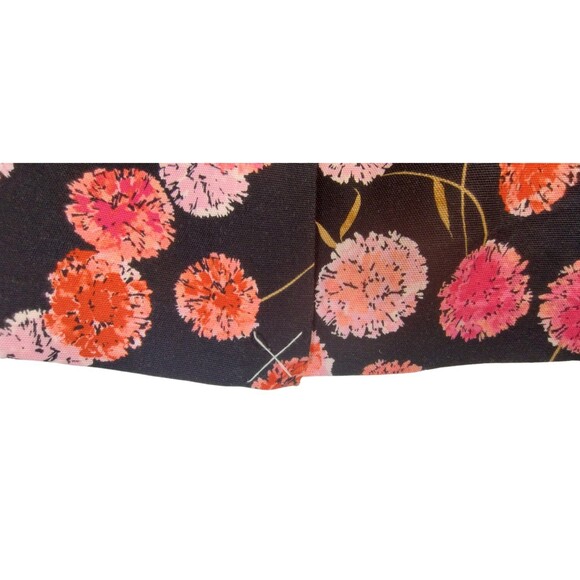 NWOT Talbots Pencil Skirt Zip Back Lyocel blend Pinks Floral Black Size 4 Lined - Picture 8 of 8
